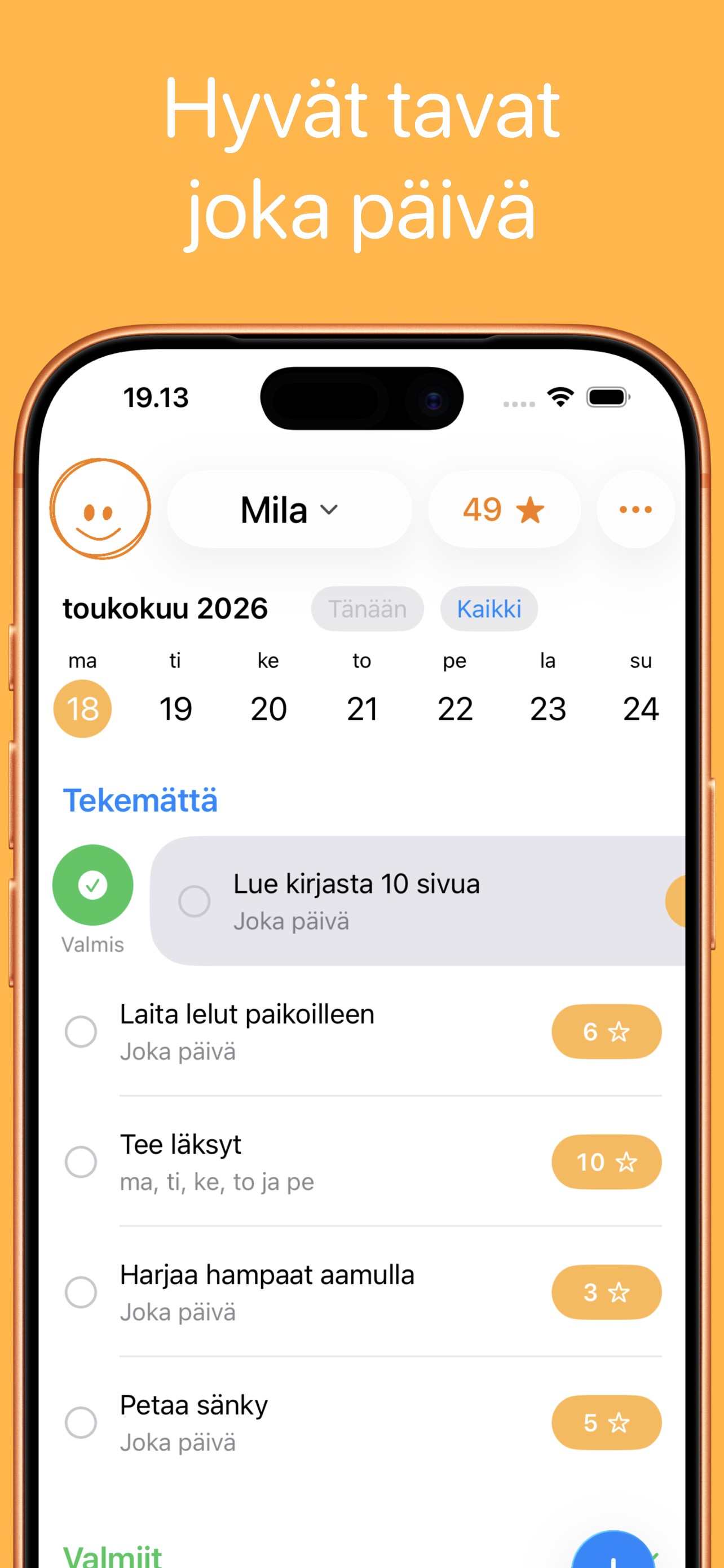 DailyHeron tehtävälista suomeksi